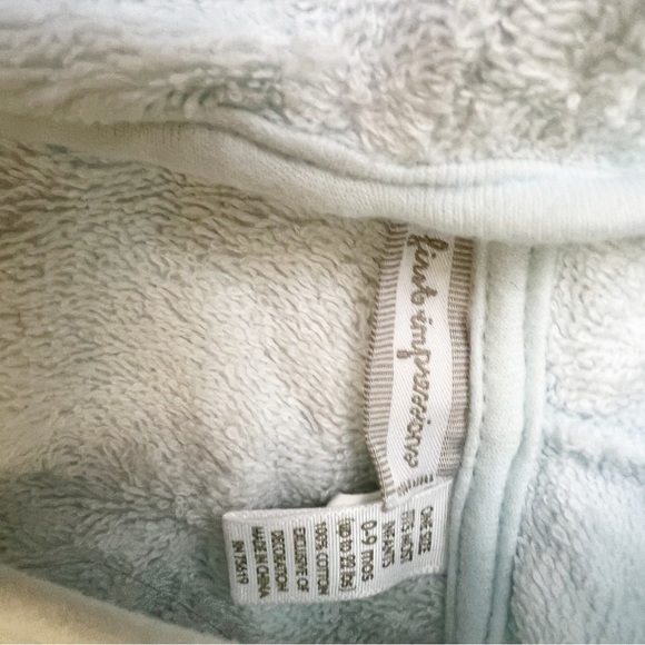 🔥3/$15🔥Baby Boy Teddy Bear Bath Robe - Picture 2 of 3